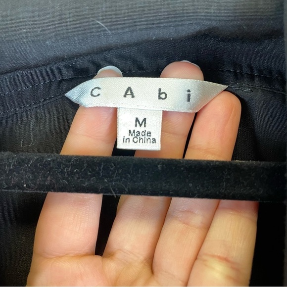 Cabi Open Front Lightweight Tie Cardigan/Jacket Black Size M - Picture 2 of 7